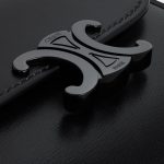 SMALL FLAP WALLER TRIOMPHE IN SHINY CALFSKIN BLACK / BLACK - Image 5